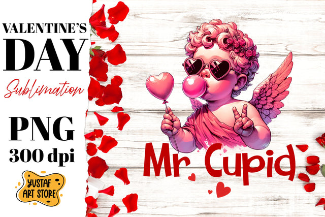 Valentine's Day sublimation. Mr Cupid Sublimation Yustaf Art Store 