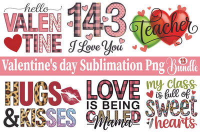 Valentine's day Sublimation Png Bundle SVG Angelina750 