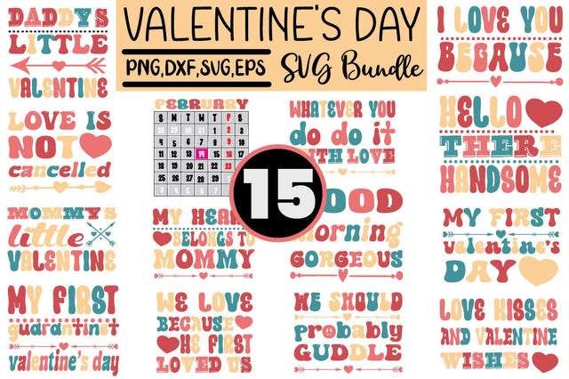 Valentine's Day SVG Bundle SVG Angelina750 