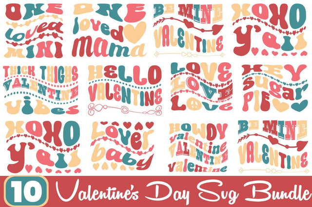 Valentine's Day SVG Bundle SVG Angelina750 