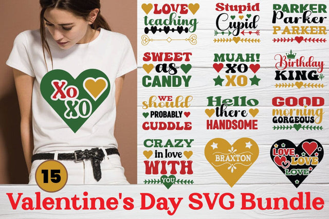 Valentines Day SVG Bundle SVG Angelina750 