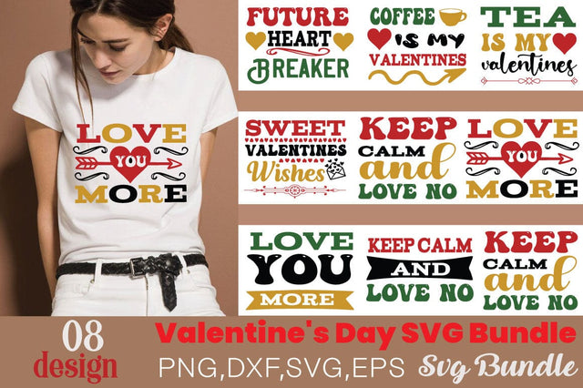 Valentine's Day SVG Bundle SVG Angelina750 