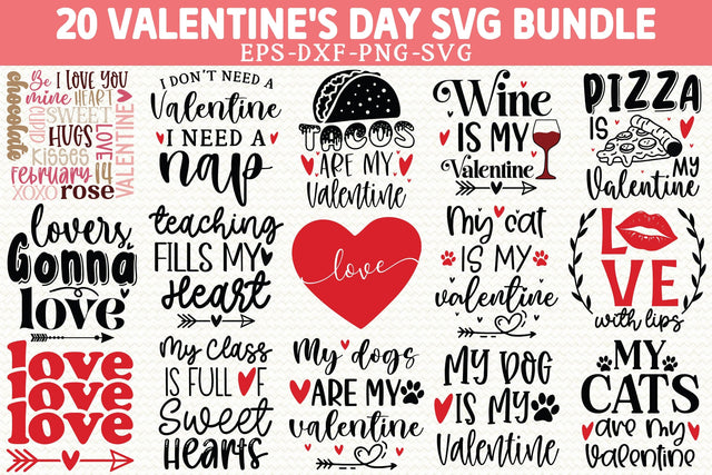 Valentine's Day SVG Bundle SVG Crafty Ideas 