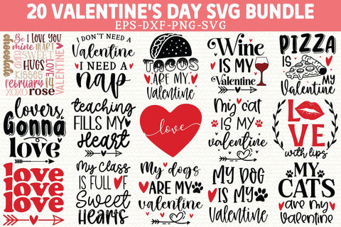 Valentine's Day SVG Bundle SVG Crafty Ideas 