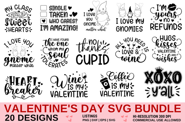 Valentine's Day SVG Bundle SVG Designangry 