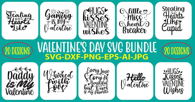 Valentine's Day SVG Bundle SVG Syaman 