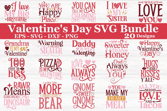Valentine's Day SVG Bundle ,Valentine Bundle, Valentine Design SVG akazaddesign 