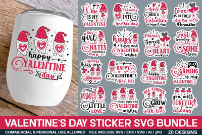 Valentine's Day Svg Bundle, Valentine's day Sticker svg Bundle , SVGs,Quotes and Sayings,Food & Drink,On Sale, Print & Cut SVG designmaster24 