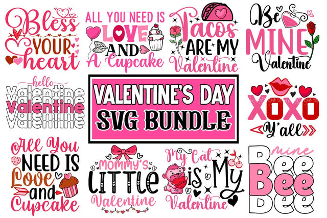 Valentine's Day SVG Bundle, Valentine's Day Sublimation Bundle, Valentine's Day T-shirt Design BUndle, Valentine's Day SVG Quotes, Happy Valentine's Day SVG Insomnia Std 