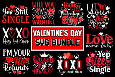Valentine's Day SVG Bundle, Valentine's Day SVG quotes, Happy Valentine's Day, Valentine's Day Sublimation BUndle, Valentine's Day T-shirt Design Bundle SVG Insomnia Std 