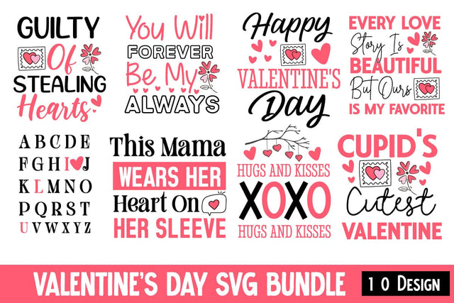 Valentine's Day SVG Bundle , Valentines SVG Bundle,Love SVG Bundle, Heart Clipart BUndle , Love SVG Bundle Quotes,Valentine's Day SVG Design ,Valentine Bundle SVG BlackCatsMedia 