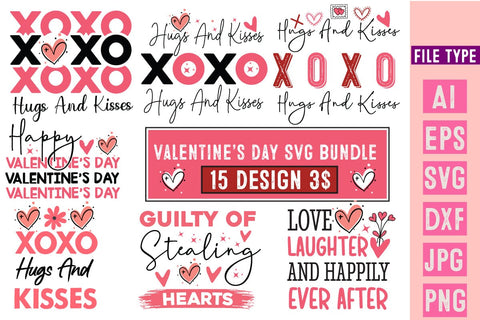 Valentine's Day SVG Bundle,Happy Valentine's Day SVG Bundle,Valentines Sign Bundle,Valentine's Day Sublimation Bundle,Love SVG Bundle,Valentines Shirt Bundle,Valentine's Quotes Bundle SVG BlackCatsMedia 