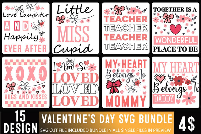 Valentine's Day SVG Bundle,Happy Valentine's Day SVG Bundle,Valentines Sign Bundle,Valentine's Day Sublimation Bundle,Love SVG Bundle,Valentines Shirt Bundle,Valentine's Quotes Bundle SVG BlackCatsMedia 