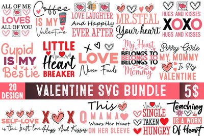 Valentine's Day SVG Bundle,Happy Valentine's Day SVG Bundle,Valentines Sign Bundle,Valentine's Day Sublimation Bundle,Love SVG Bundle,Valentines Shirt Bundle,Valentine's Quotes Bundle SVG BlackCatsMedia 