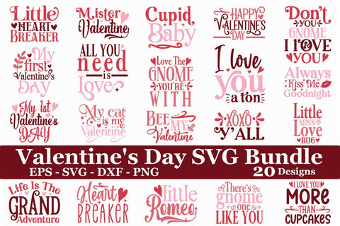 Valentine's Day SVG Bundle,Valentine Bundle,Valentine Design SVG akazaddesign 