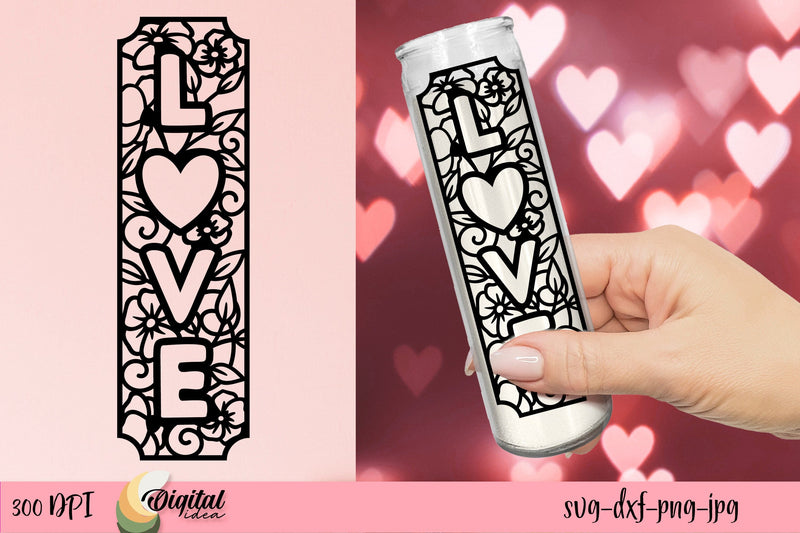 Valentine's Day SVG. Dollar Tree Candle SVG SVG Evgenyia Guschina 