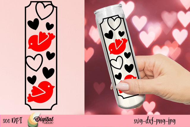 Valentine's Day SVG. Dollar Tree Candle SVG SVG Evgenyia Guschina 