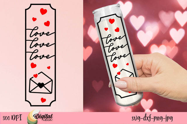 Valentine's Day SVG. Dollar Tree Candle SVG SVG Evgenyia Guschina 