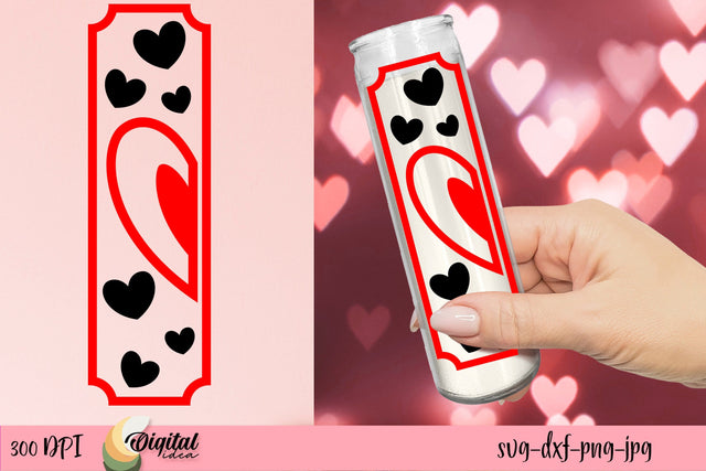 Valentine's Day SVG. Dollar Tree Candle SVG SVG Evgenyia Guschina 