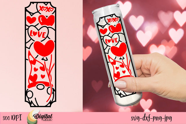 Valentine's Day SVG. Dollar Tree Candle SVG SVG Evgenyia Guschina 