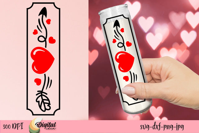 Valentine's Day SVG. Dollar Tree Candle SVG SVG Evgenyia Guschina 