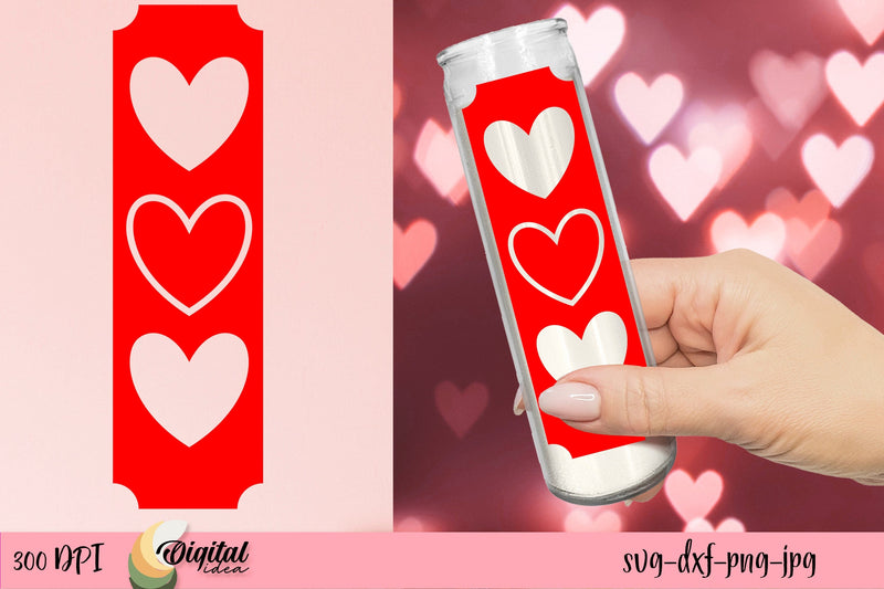 Valentine's Day SVG. Dollar Tree Candle SVG SVG Evgenyia Guschina 