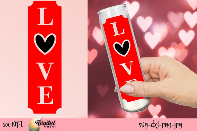 Valentine's Day SVG. Dollar Tree Candle SVG SVG Evgenyia Guschina 