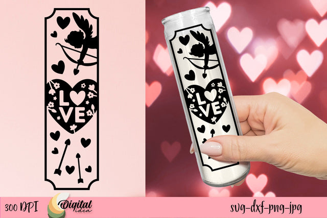 Valentine's Day SVG. Dollar Tree Candle SVG SVG Evgenyia Guschina 