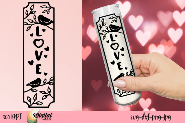 Valentine's Day SVG. Dollar Tree Candle SVG SVG Evgenyia Guschina 