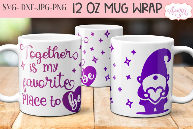 Valentine's Day SVG for 12oz mugs infusible ink SVG Amorclipart 