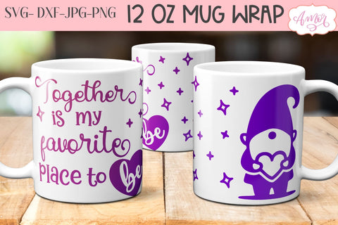 Valentine's Day SVG for 12oz mugs infusible ink SVG Amorclipart 