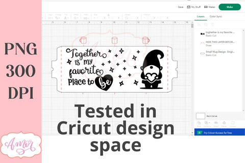Valentine's Day SVG for 12oz mugs infusible ink SVG Amorclipart 