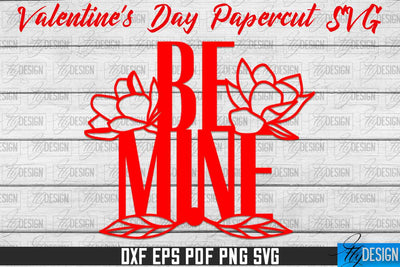 Valentine's Day SVG | Love Paper Cut SVG | Heart Design SVG Fly Design 