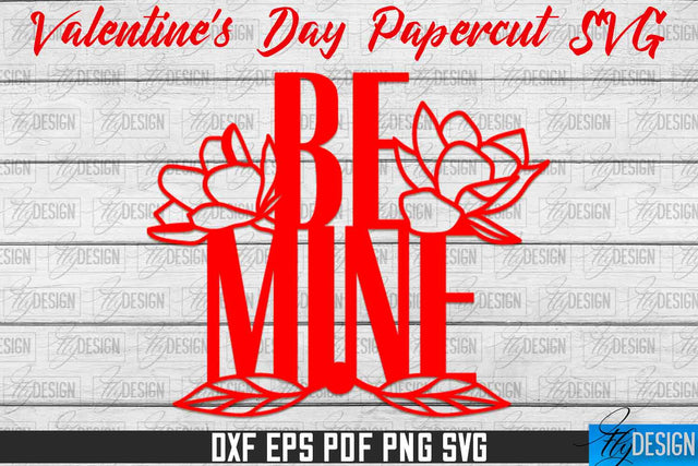Valentine's Day SVG | Love Paper Cut SVG | Heart Design SVG Fly Design 