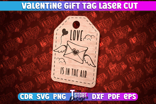 Valentine's Day Tag | Gift Tags | Romantic | Valentine's Gift Décor | CNC File SVG The T Store Design 