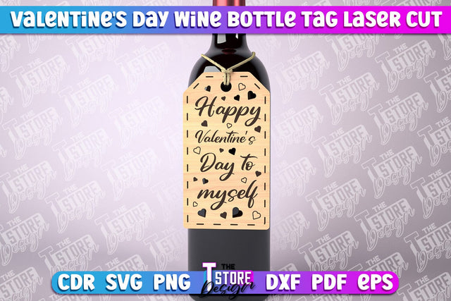 Valentine's Day Tag | Gift Tags | Romantic | Valentine's Gift Décor | CNC File SVG The T Store Design 