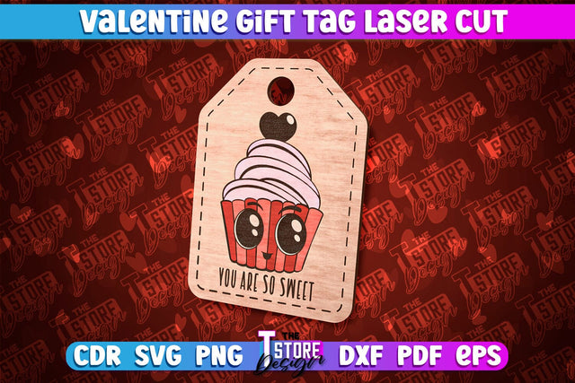 Valentine's Day Tag | Gift Tags | Romantic | Valentine's Gift Décor | CNC File SVG The T Store Design 