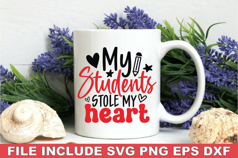 Valentines Day Teacher SVG Bundle SVG Ariyan 