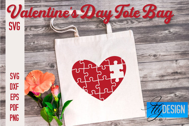 Valentine's Day Tote Bag | Quotes SVG Design | Valentine's Day Quotes SVG Fly Design 
