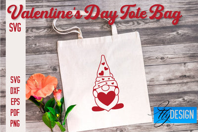 Valentine's Day Tote Bag | Quotes SVG Design | Valentine's Day Quotes SVG Fly Design 