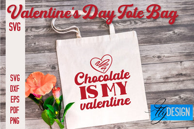 Valentine's Day Tote Bag | Quotes SVG Design | Valentine's Day Quotes SVG Fly Design 