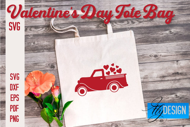 Valentine's Day Tote Bag | Quotes SVG Design | Valentine's Day Quotes SVG Fly Design 