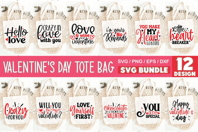 Valentine's Day Tote Bag SVG Bundle SVG Ariyan 