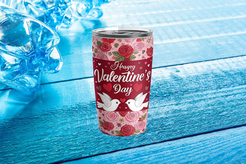 Valentine's Day Tumbler Wrap Design SVG Angelina750 