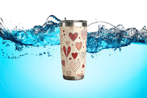 Valentine's Day Tumbler Wrap Design SVG Angelina750 
