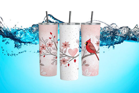 Valentine's Day Tumbler Wrap Design SVG Angelina750 