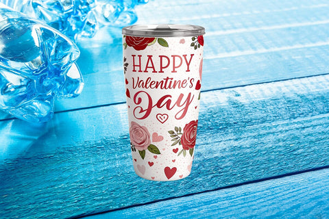 Valentine's Day Tumbler Wrap Design SVG Angelina750 