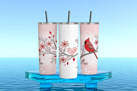 Valentine's Day Tumbler Wrap Design SVG Angelina750 