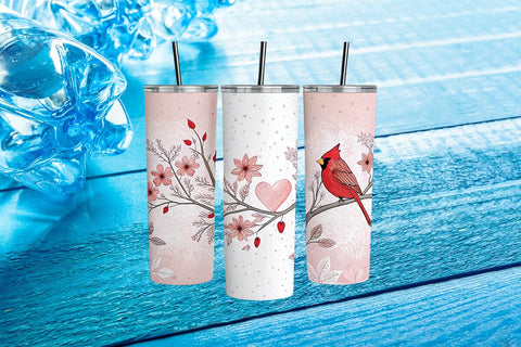 Valentine's Day Tumbler Wrap Design SVG Angelina750 