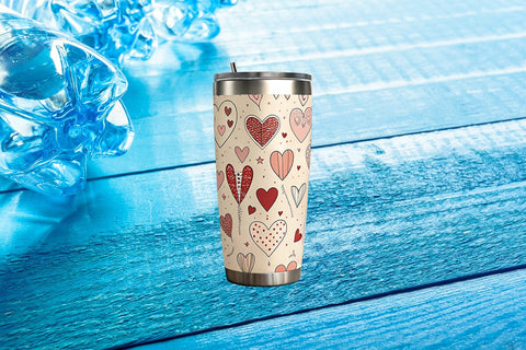 Valentine's Day Tumbler Wrap Design SVG Angelina750 